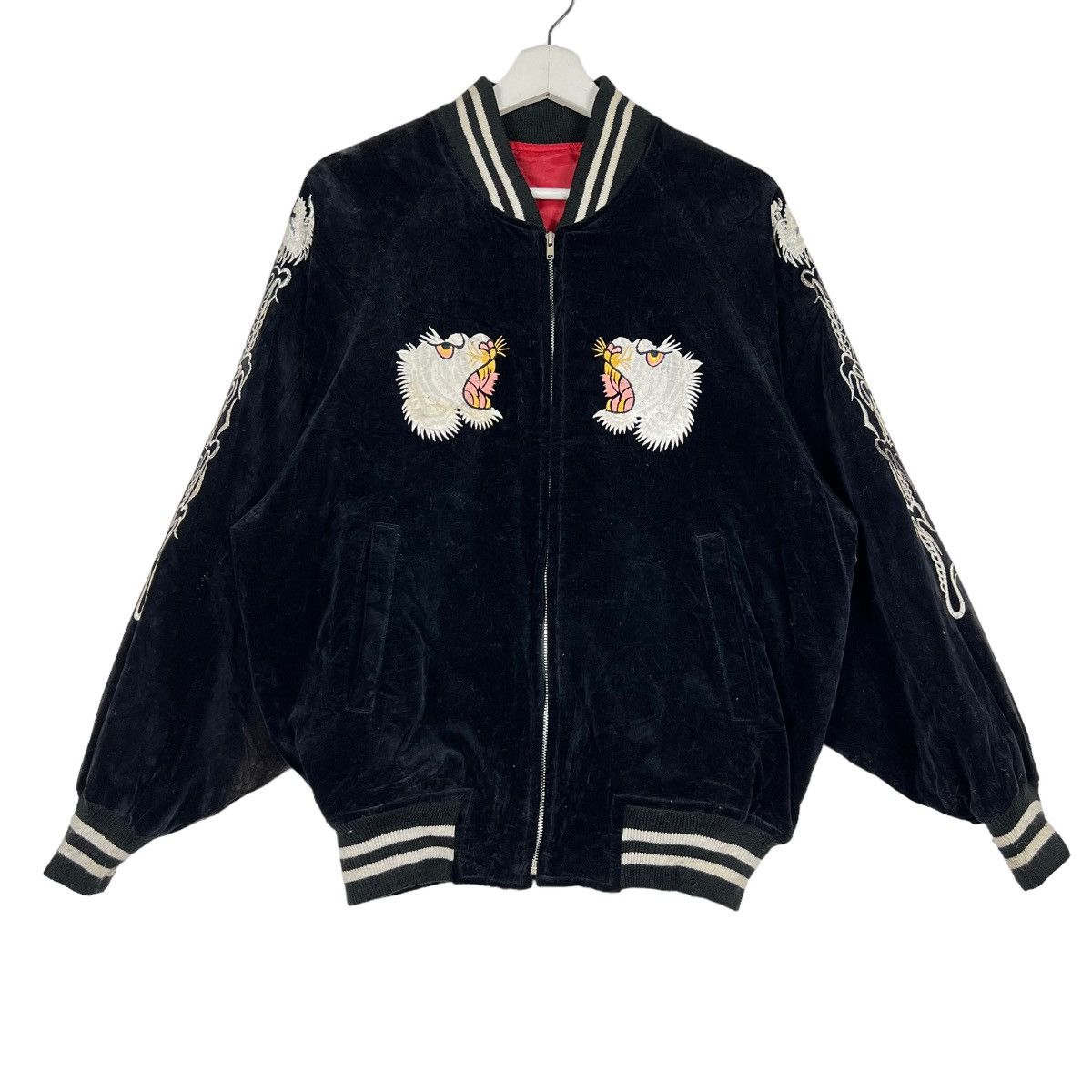 Japanese Brand 🔥 VINTAGE 60s SUKAJAN DRAGON EMBROIDERY VELVET Size US M / EU 48-50 / 2 - 3 Thumbnail