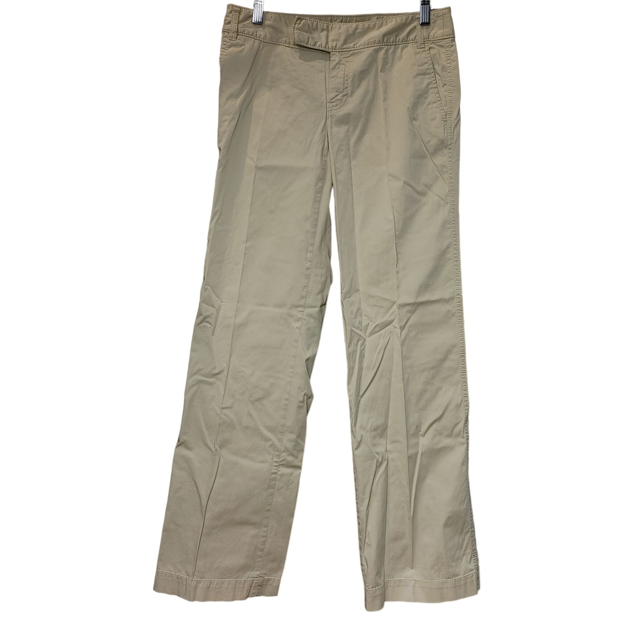 Banana Republic Banana Republic Stretch Women's Beige Straight Leg Pants 4 Size 27" / US 4 / IT 40 - 1 Thumbnail