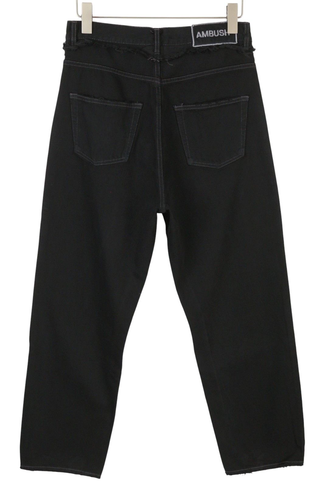 Ambush Design WAIST DETAIL W31 Black Distress Button Jeans 86797 Size US 31 - 4 Thumbnail