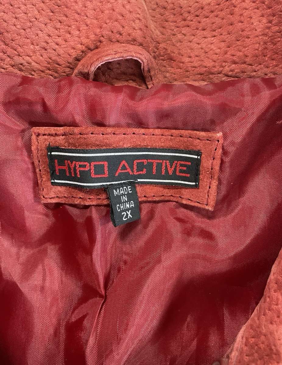 Other Hypo Active Suede Leather Jacket Womens 2X Button Front Size XXL / US 16-18 / IT 52-54 - 3 Thumbnail