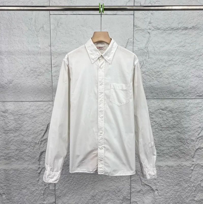 Prada Prada Classic White Button-Up Shirt for Men Size US M / EU 48-50 / 2 - 1 Thumbnail