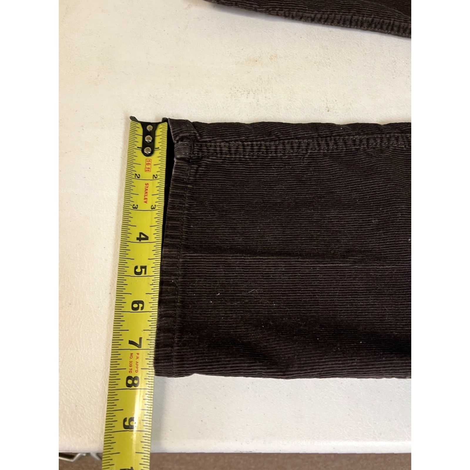 Lands' End Lands' End Men Corduroy Pants Brown 34x32 Cotton Flat Front Straight Leg Regular Style Corduroy Pockets Size US 34 / EU 50 - 7 Thumbnail