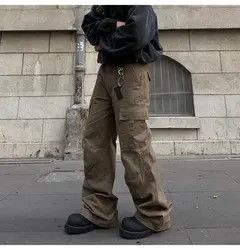 VIBE Stylish Brown Cargo Pants with Pockets Size US 32 / EU 48 - 2 Thumbnail