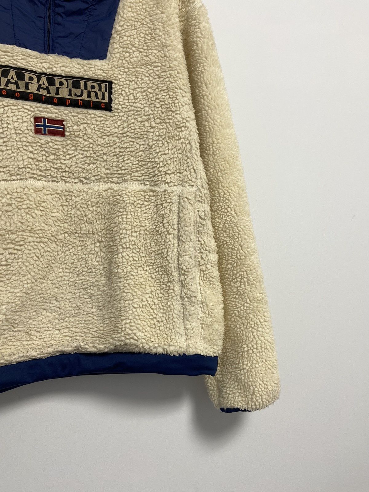 Napapijri Napapijri Anorak Vintage Fleece Hoodie Size US XXL / EU 58 / 5 - 3 Thumbnail