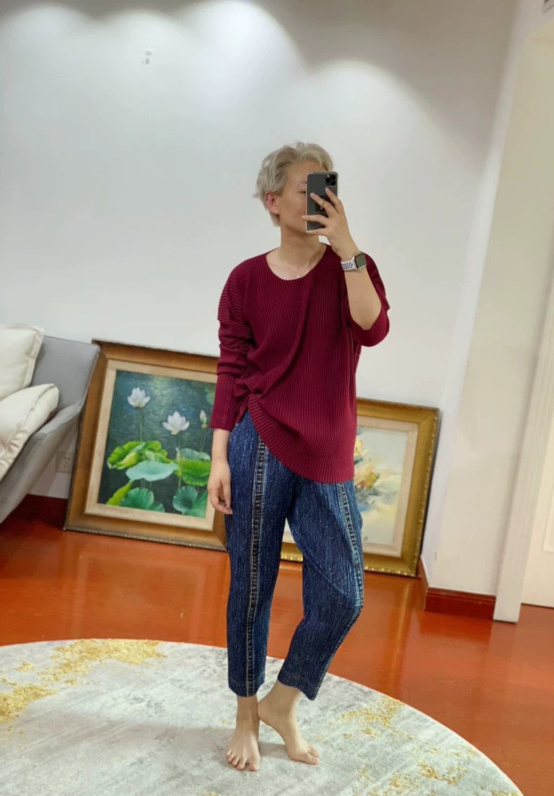 Issey Miyake issey miyake Burgundy top 2506-Nextarrow Size US M / EU 48-50 / 2 - 5 Thumbnail