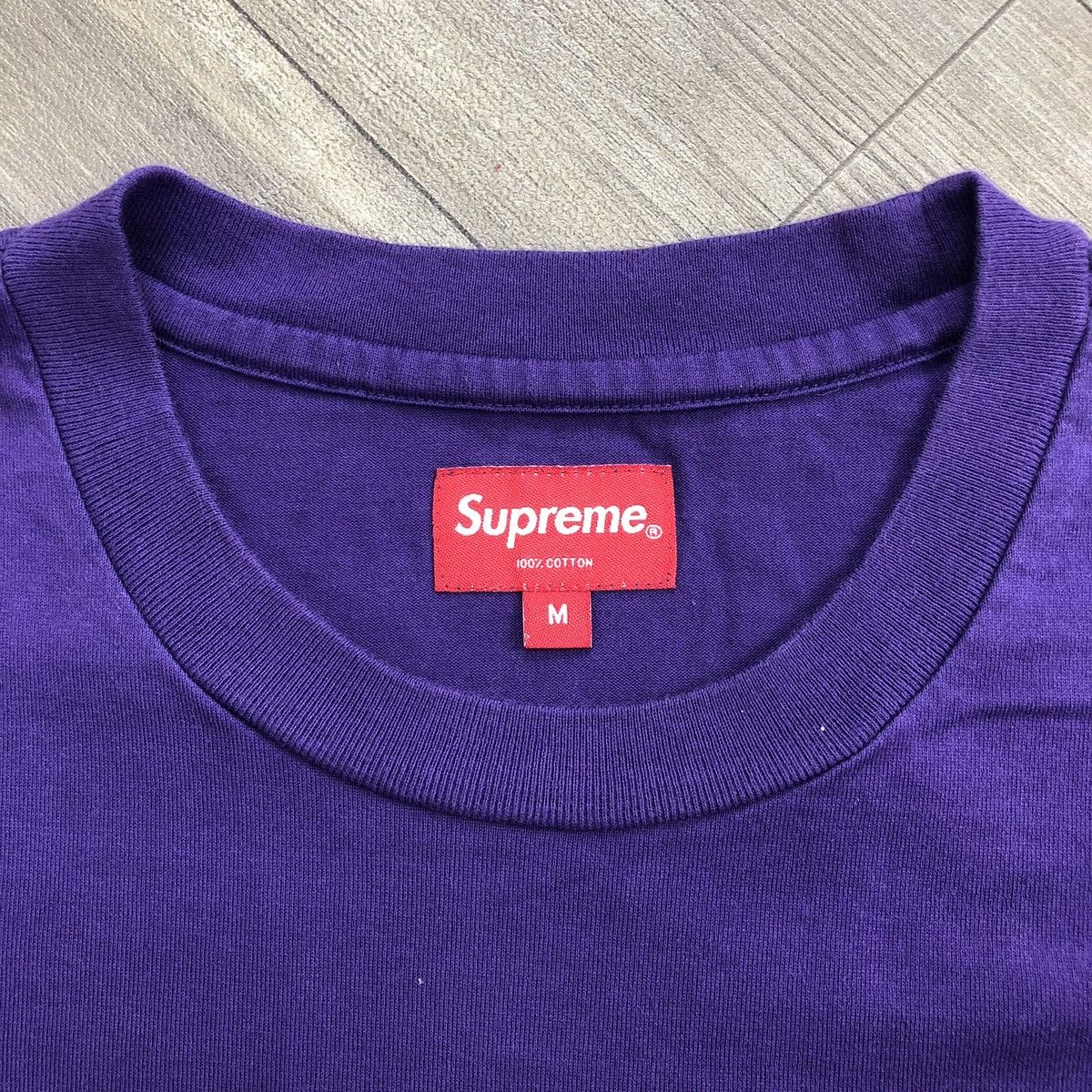 Supreme Supreme Logo Box Small Embroidery Purple Tee Size US L / EU 52-54 / 3 - 4 Thumbnail
