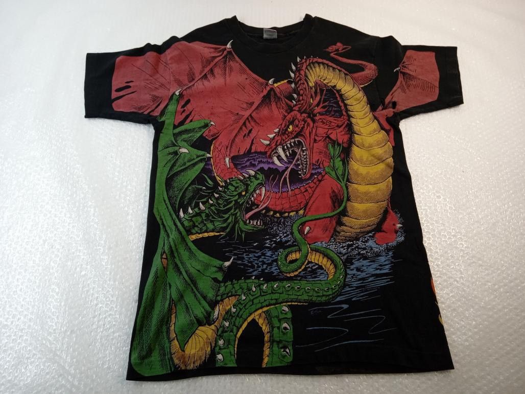 Vintage Liquidblue esque dragon tshirt aop Size US L / EU 52-54 / 3 - 1 Thumbnail