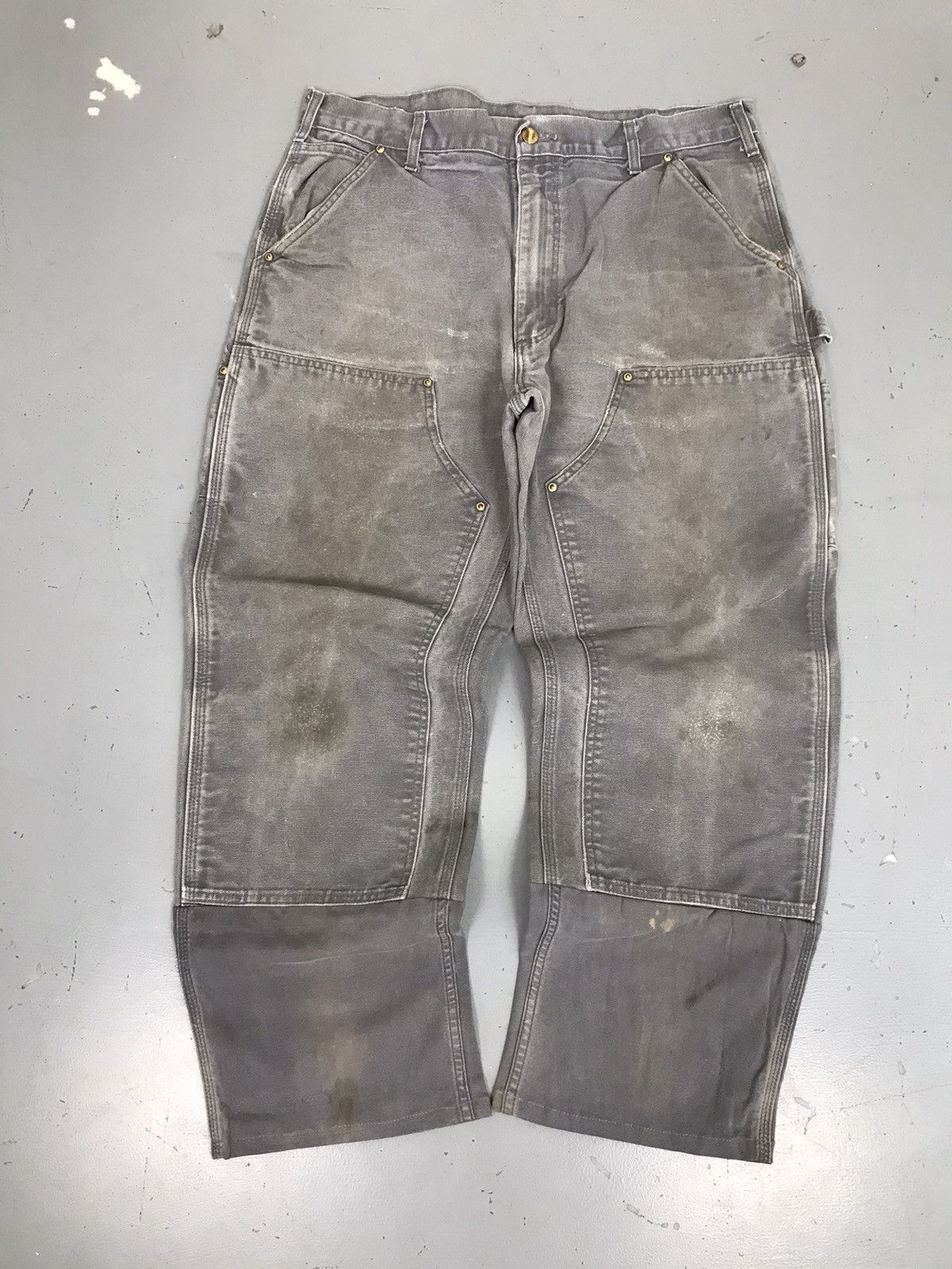 Vintage carhartt double knee B01 GVL denim