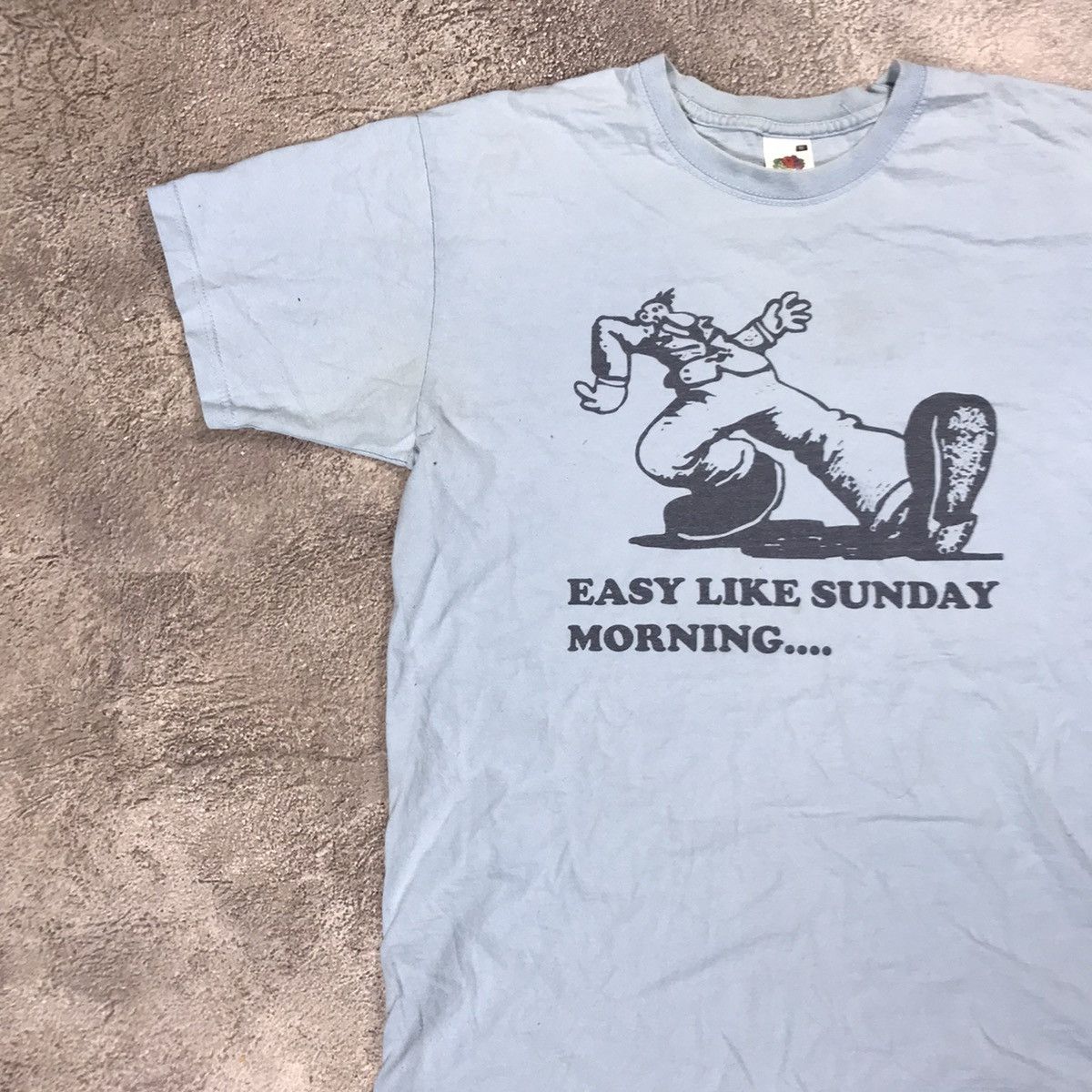 Vintage Vintage Y2K Sun Faded Graphic Tee Easy Like Sunday Morning M Size US M / EU 48-50 / 2 - 3 Thumbnail