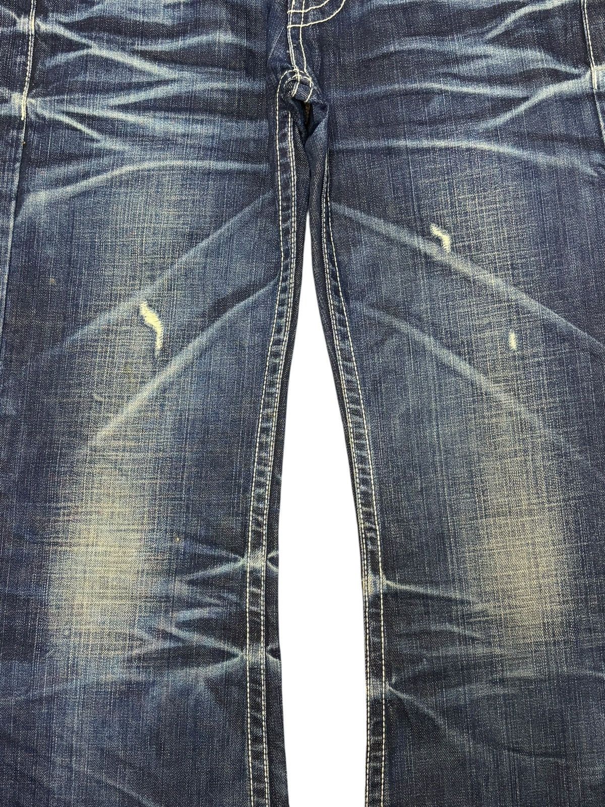 Hysteric Glamour Vintage Japanese Brand Distress Low Rise Flare Jeans Size 31" - 3 Thumbnail