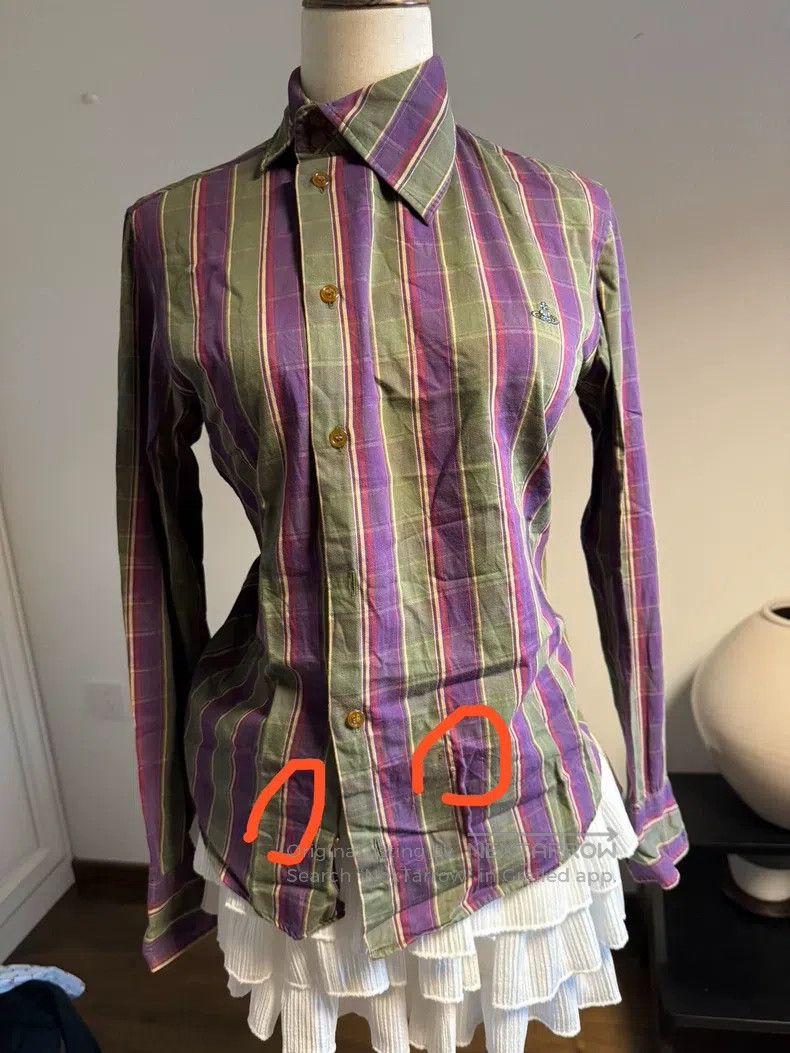Vivienne Westwood Vivienne Westwood Purple and green color block oblique lap Size M / US 6-8 / IT 42-44 - 4 Thumbnail
