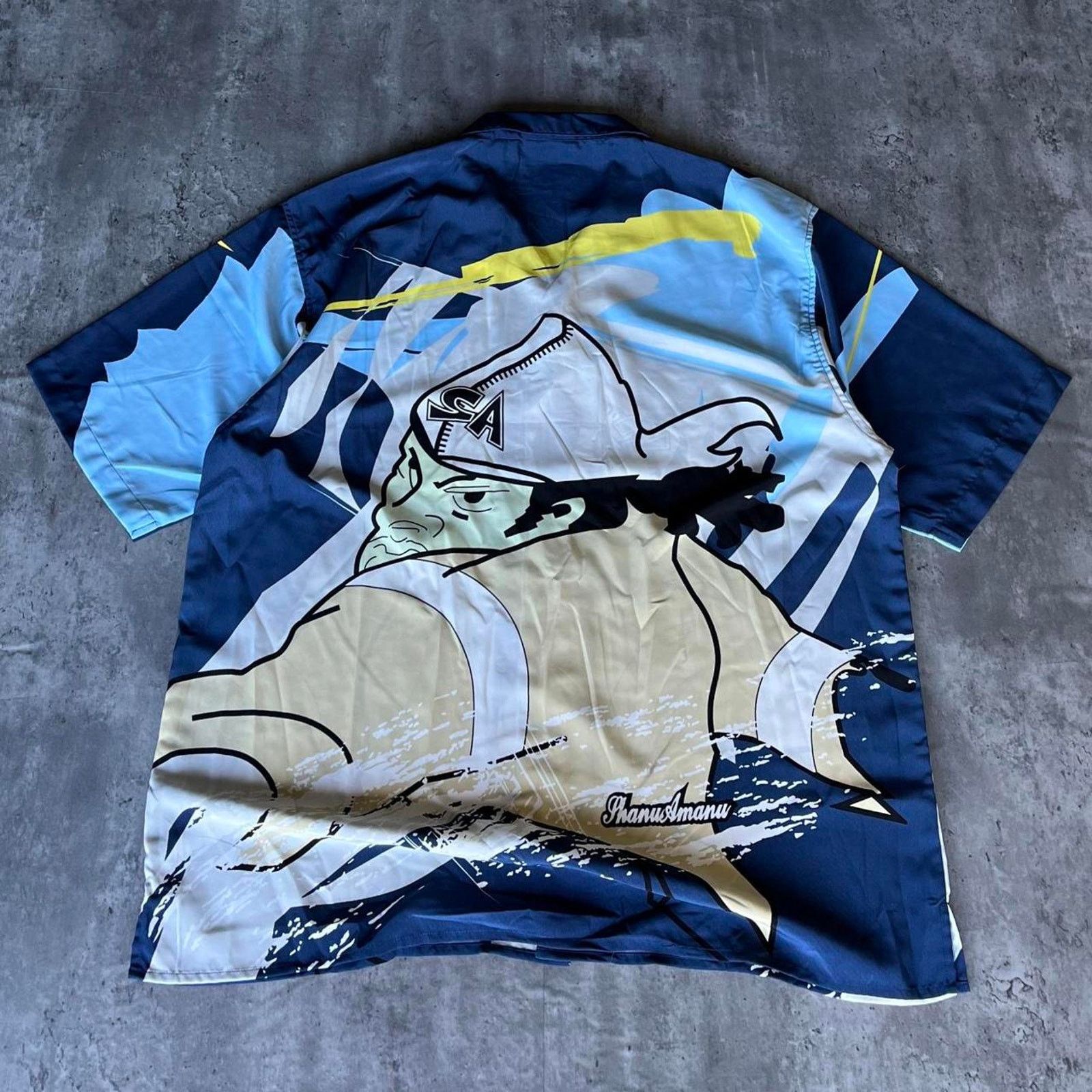 JNCO × Japanese Brand × Southpole Crazy Vintage Y2K Shanu Amanu Japanese AOP Shirt Jnco Style Size US XXL / EU 58 / 5 - 3 Thumbnail