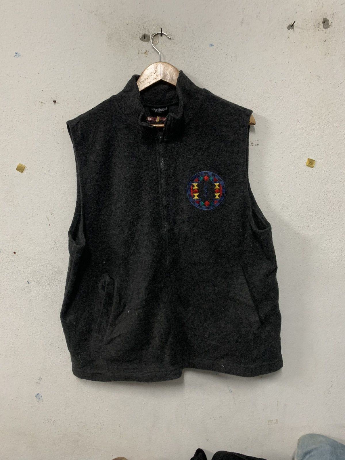 Vintage × Yves Saint Laurent Vintage YSL vest Flecee Size US M / EU 48-50 / 2 - 1 Thumbnail