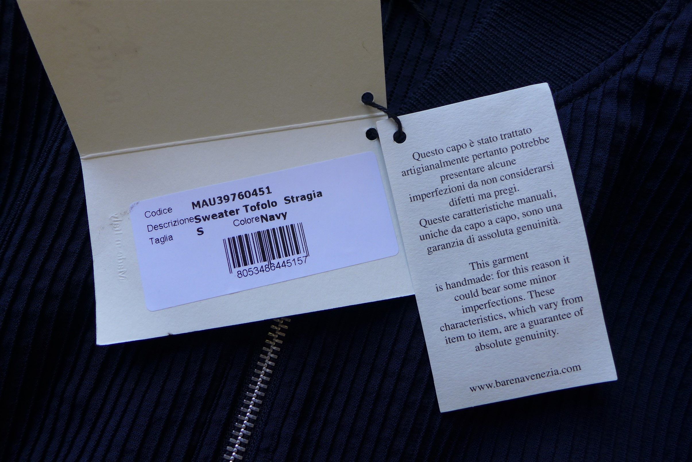Barena Barena Oversized Light Bomber Jacket - Navy Virgin Wool Size US S / EU 44-46 / 1 - 9 Thumbnail
