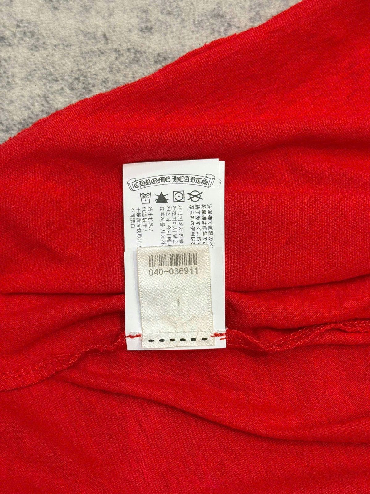 Chrome Hearts Chrome Hearts Roller Skate Horse Shoe Jersey L/S t-shirt red Size US XS / EU 42 / 0 - 9 Thumbnail