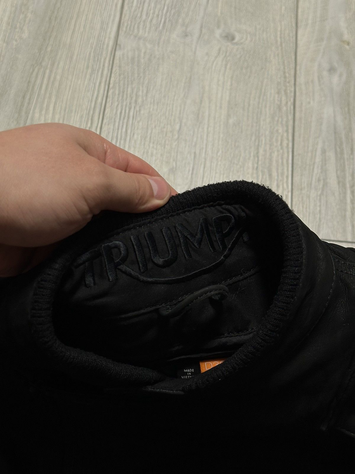 Leather Triumph Motorcycle Black Jacket Mens Leather Size US XL / EU 56 / 4 - 6 Thumbnail