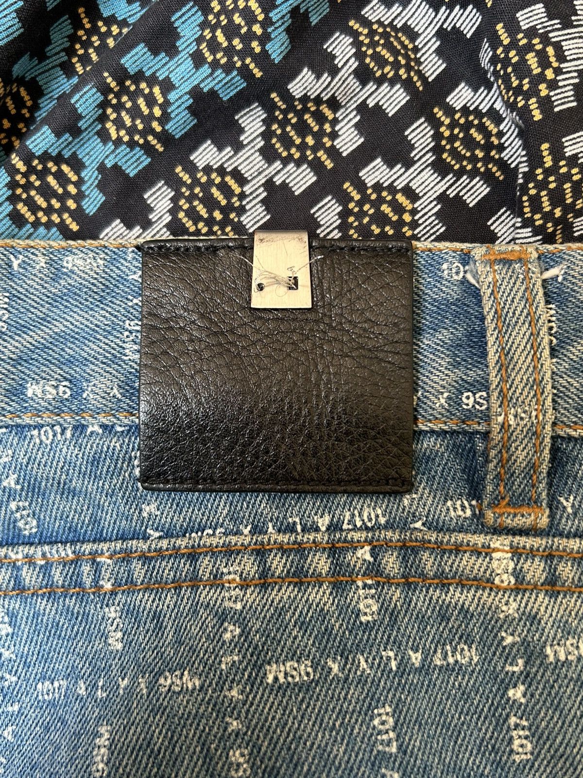 1017 ALYX 9SM MMW x 1017 Alyx 9SM Check Logo Cargo Denim Light Blue Size US 34 / EU 50 - 17 Thumbnail