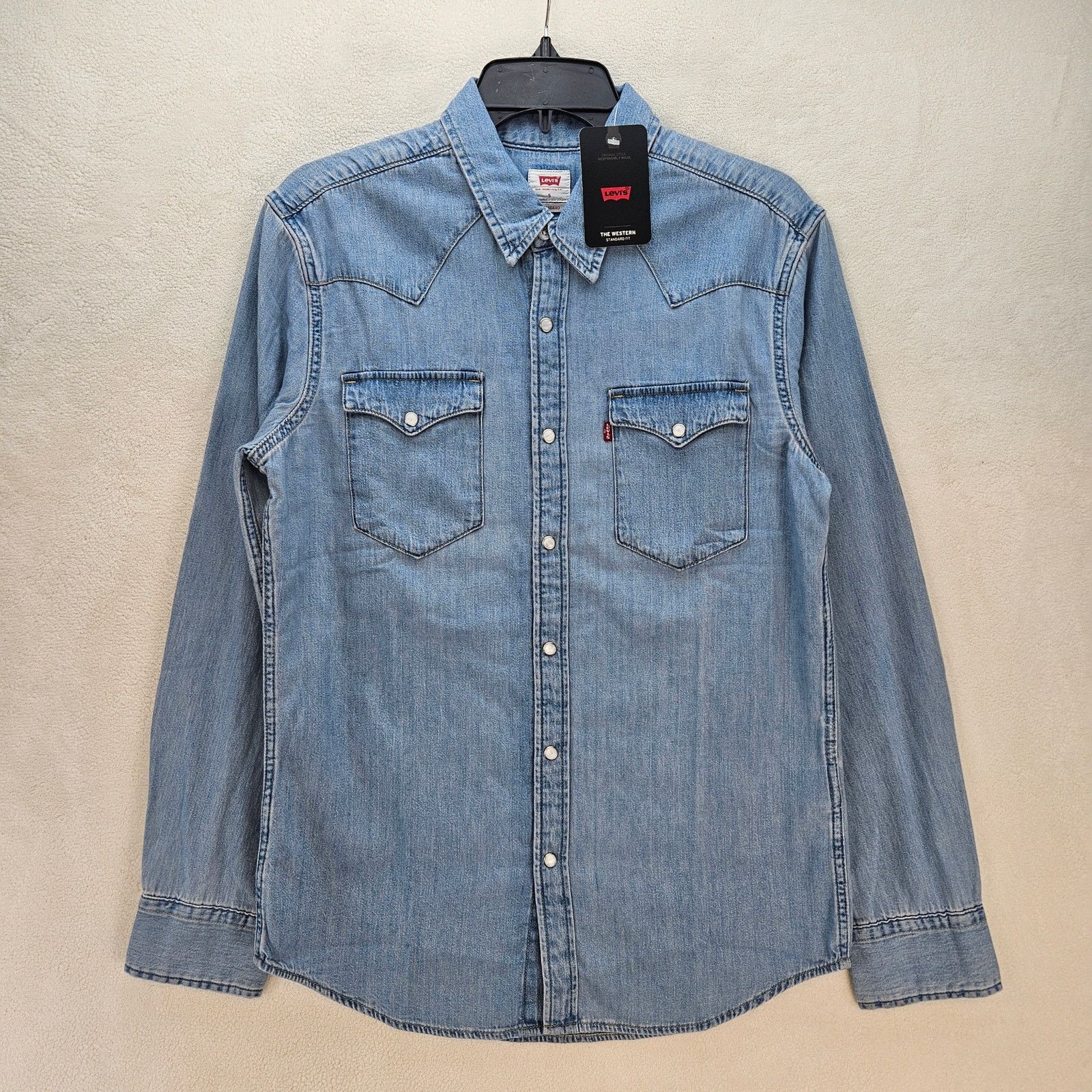 Levi's LEVI'S MEN'S SMALL CLASSIC STANDARD FIT WESTERN SHIRT FRANK Size US S / EU 44-46 / 1 - 1 Thumbnail