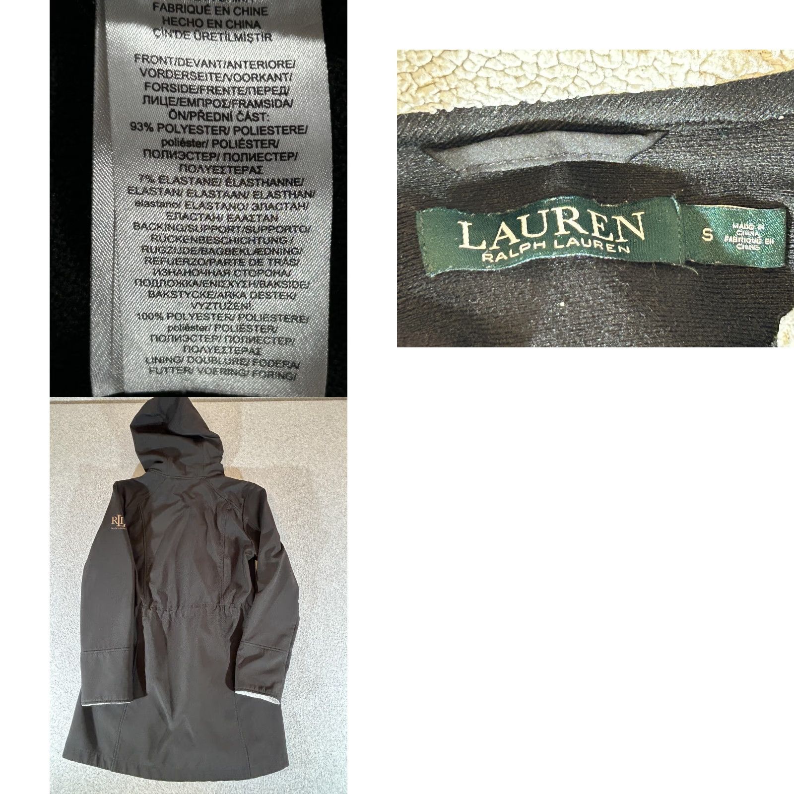 Ralph Lauren Ralph Lauren Coat Women Small Black Hood Jacket Anorak Parka Fleece Lined LAUREN Coat Size S / US 4 / IT 40 - 9 Thumbnail