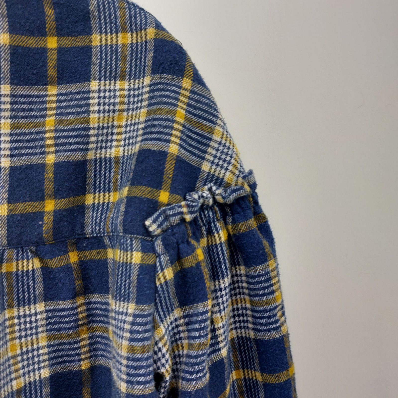 Other Weekend Suzanne Betro Navy Blue Yellow Flannel Ruffled XL Size XL / US 12-14 / IT 48-50 - 11 Thumbnail