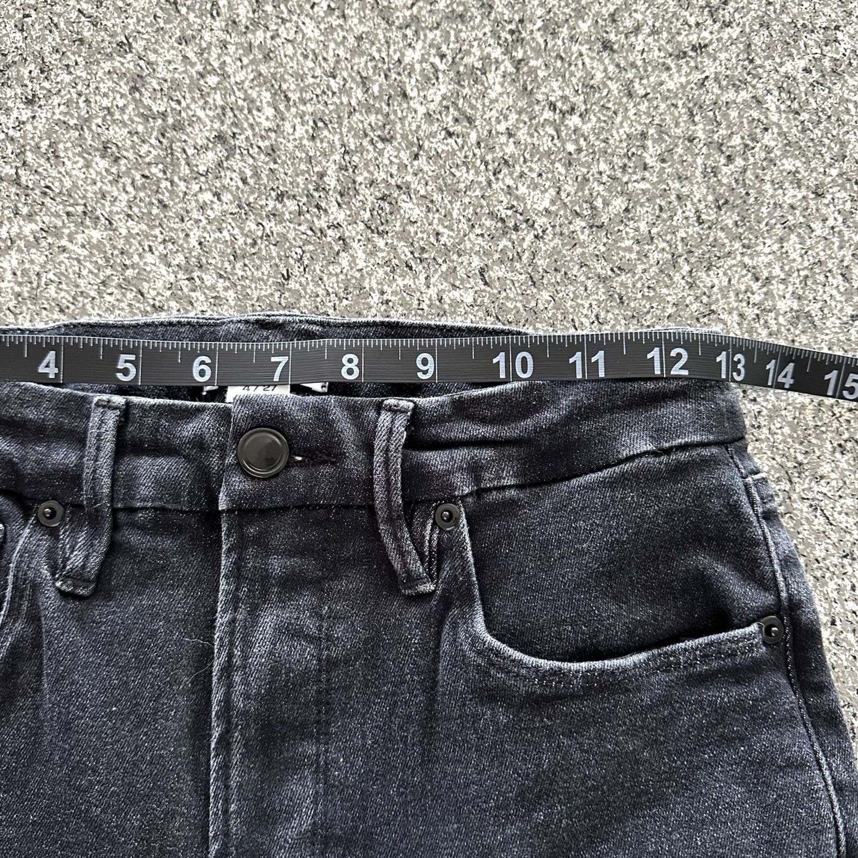 Good American Good American Jeans Womens 4 27x25 Mid Rise Straight Black Jeans Size 27" / US 4 / IT 40 - 6 Thumbnail