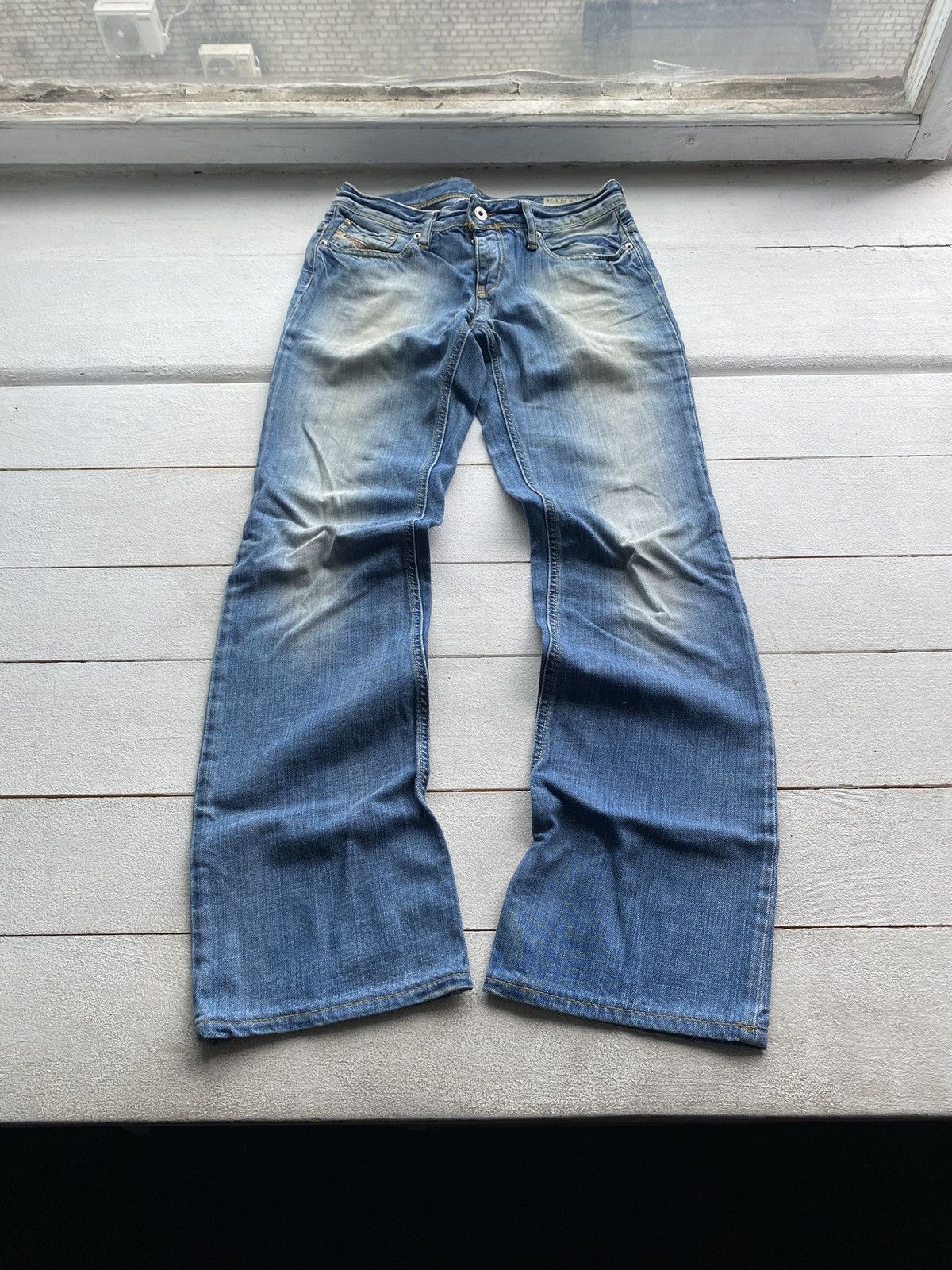 Diesel × Vintage 🔥Punk Opium Diesel Gothic Flared Womens Jeans emo goth rare Size 29" - 13 Thumbnail
