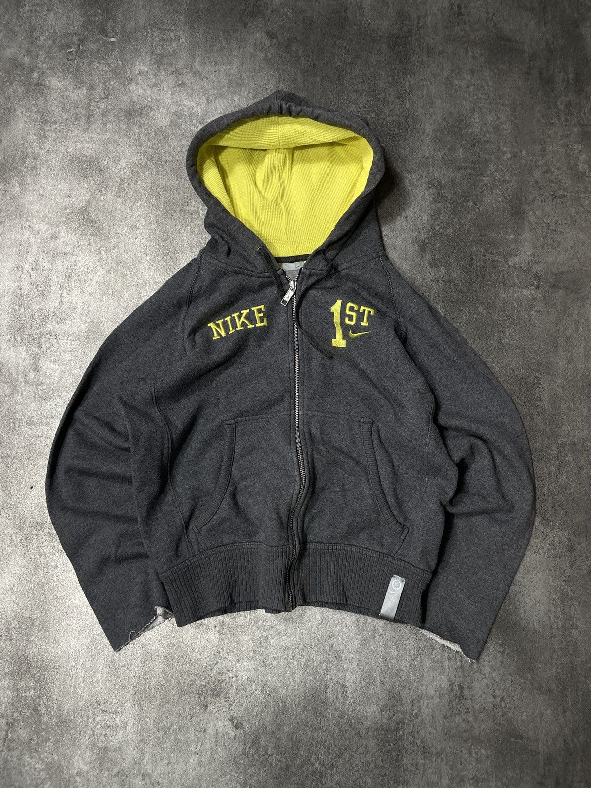 Nike 🔥Offers🔥Nike Vintage Y2K Hoodie Zip Rare Boxy Fit Swoosh Size S / US 4 / IT 40 - 1 Thumbnail
