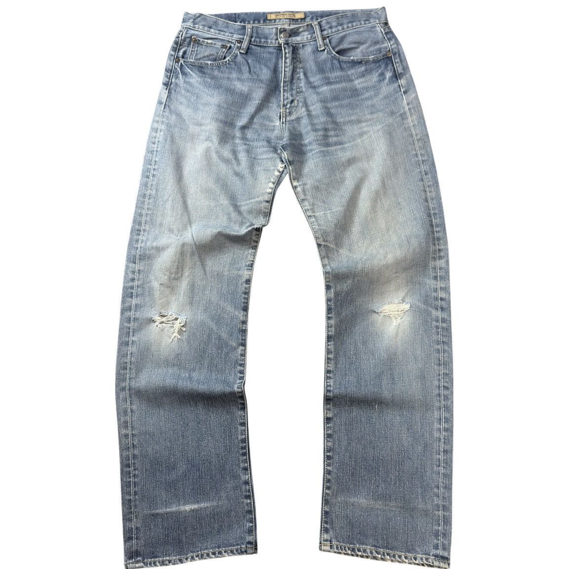 Undercover Vintage 90s S003 Uniqlo Faded Aging Denim Jeans Size US 35 - 1 Thumbnail