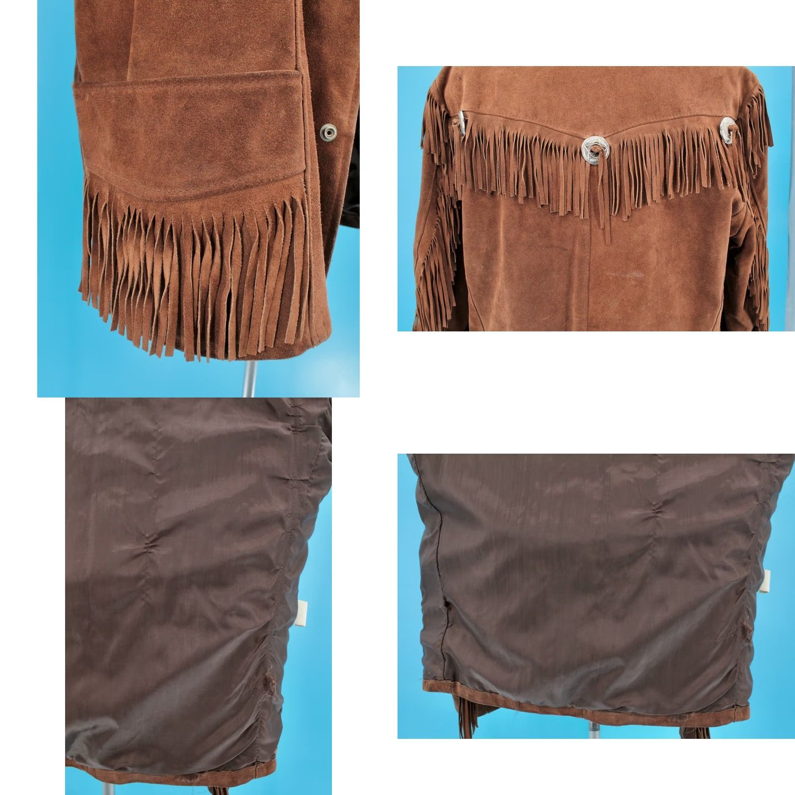 Vintage VINTAGE Excelled 70s Suede Fringe Jacket L Brown Mens Size US L / EU 52-54 / 3 - 10 Thumbnail