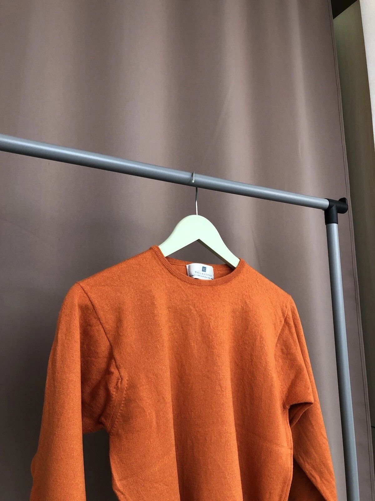 Ballantyne Ballantyne Wool Sweater Womens Size 36 or S Orange Crew Neck Size S / US 4 / IT 40 - 4 Thumbnail