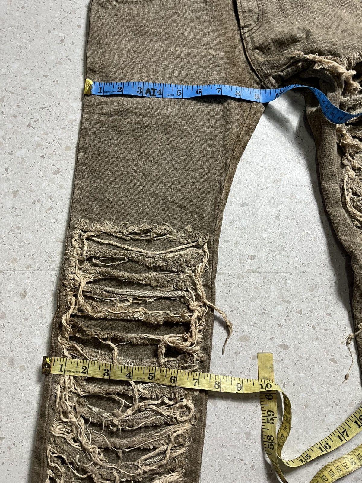 Le Grande Bleu (L.G.B.) Vintage han ahn soon flare jean distressed Size US 26 / EU 42 - 16 Thumbnail
