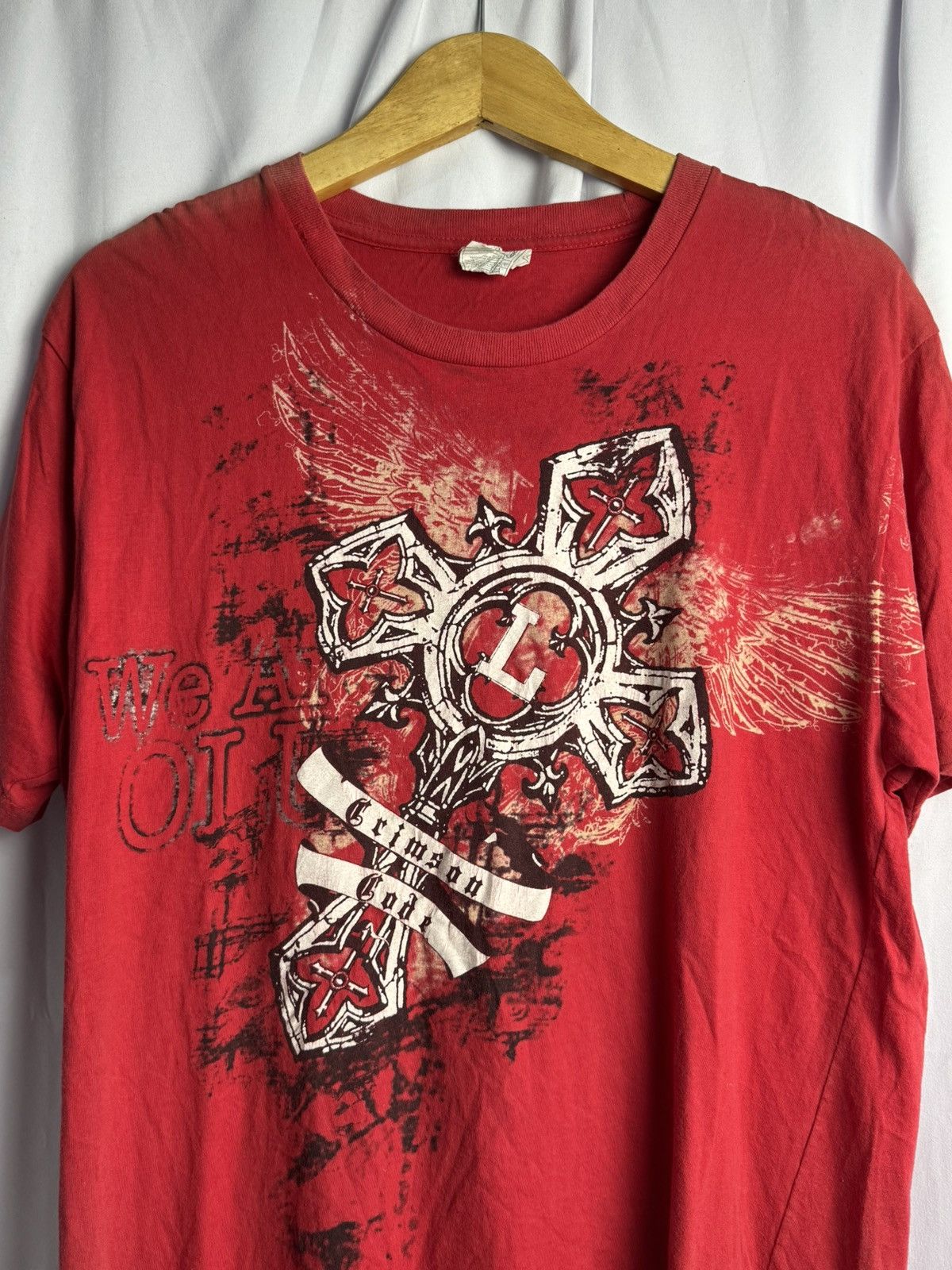 Affliction × Japanese Brand × PPFM Japanese Crosses Poem Tees Size US L / EU 52-54 / 3 - 2 Thumbnail