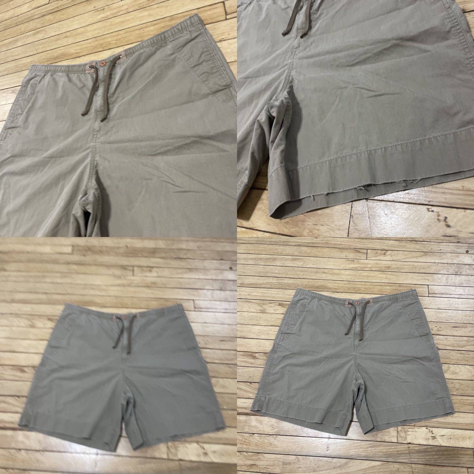Vintage VINTAGE Fieldmaster Lounge Shorts Men 40x7 L Brown Khaki Lightweight Drawstring Relaxed Regular Size US 40 / EU 56 - 11 Thumbnail