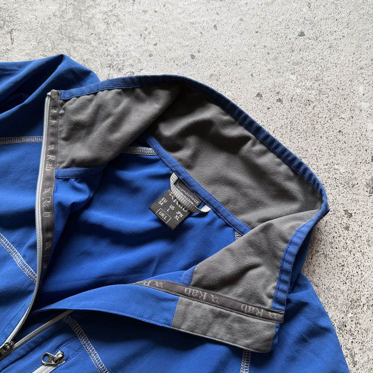 Rab Rab Mens Blue 1/4 Zip Pullover Outdoor Top Jacket Logo Size US L / EU 52-54 / 3 - 5 Thumbnail