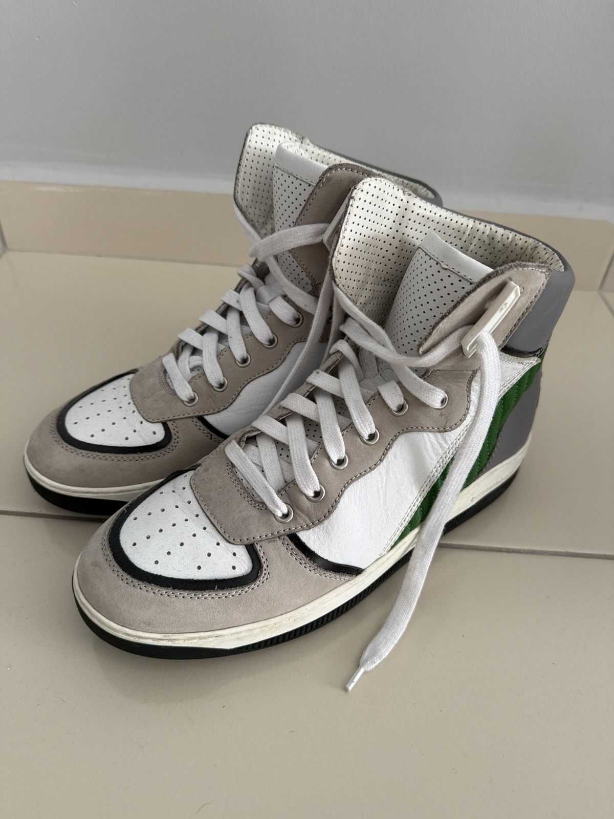 Dsquared2 Grey green high tops Size US 7.5 / EU 40-41 - 2 Thumbnail