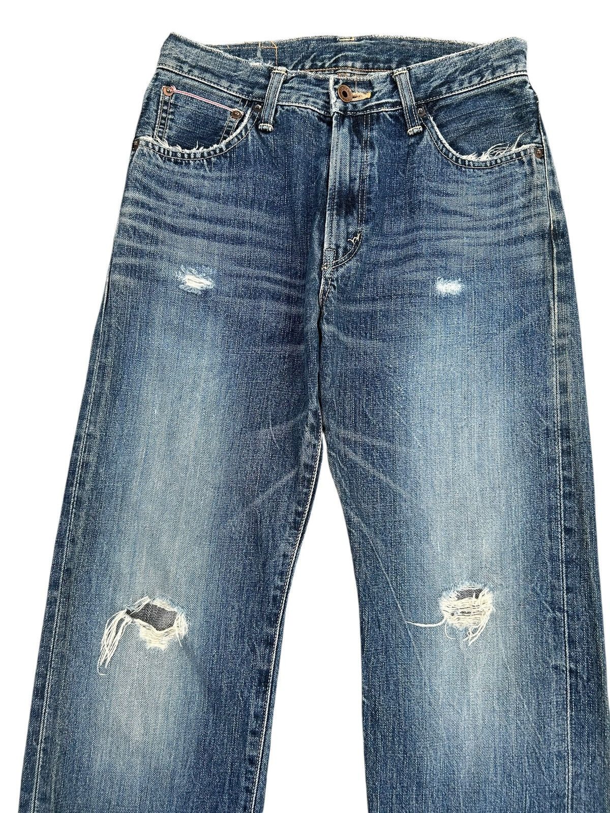 Kapital Vintage Edwin 505s Selvedge Distressed Denim Jeans Size US 28 / EU 44 - 2 Thumbnail