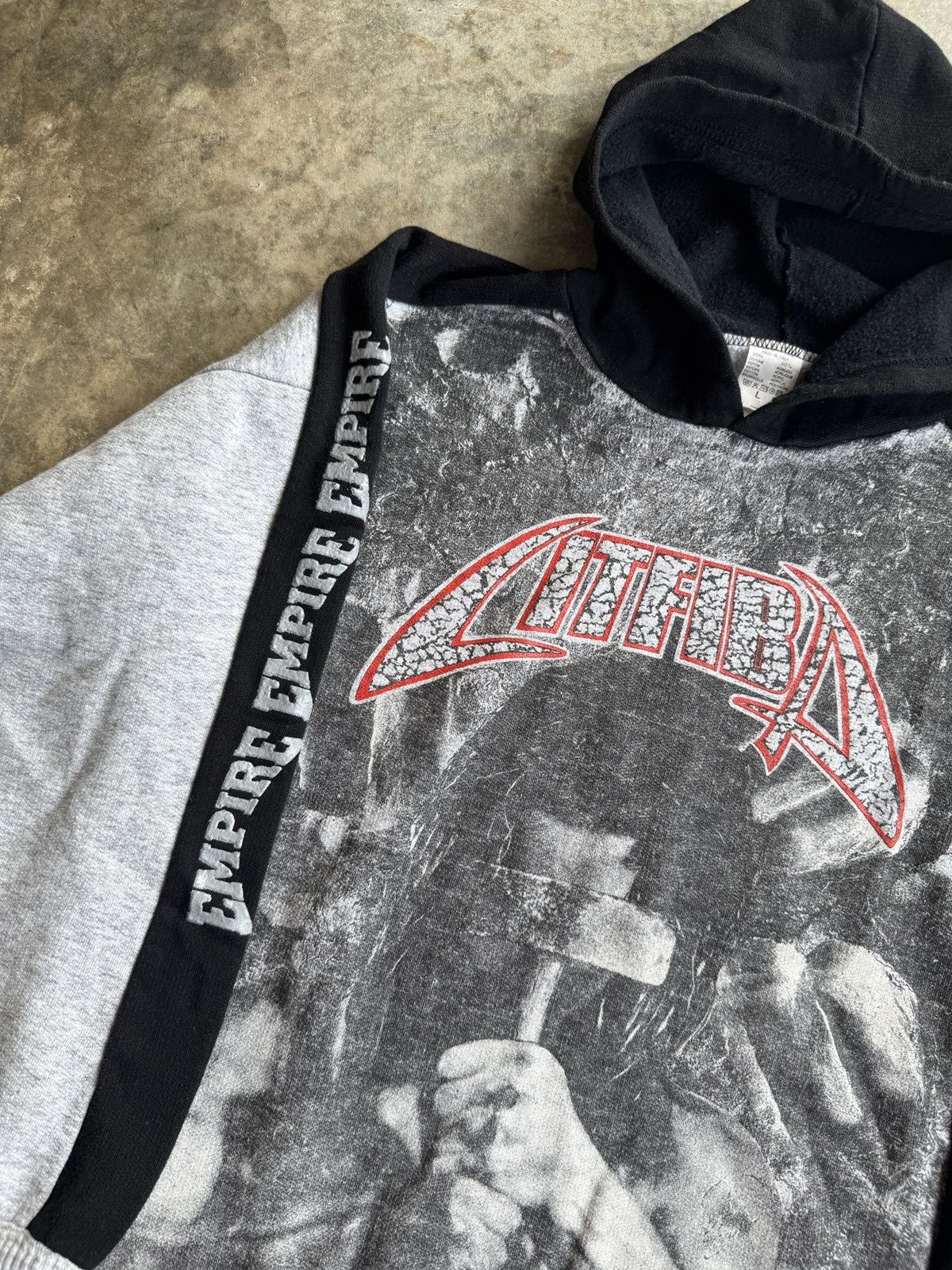 Band Tees × Vintage *RARE* VINTAGE 90s 1993 LITFIBA EMPIRE HOODIE BAND ITALY Size US L / EU 52-54 / 3 - 3 Thumbnail