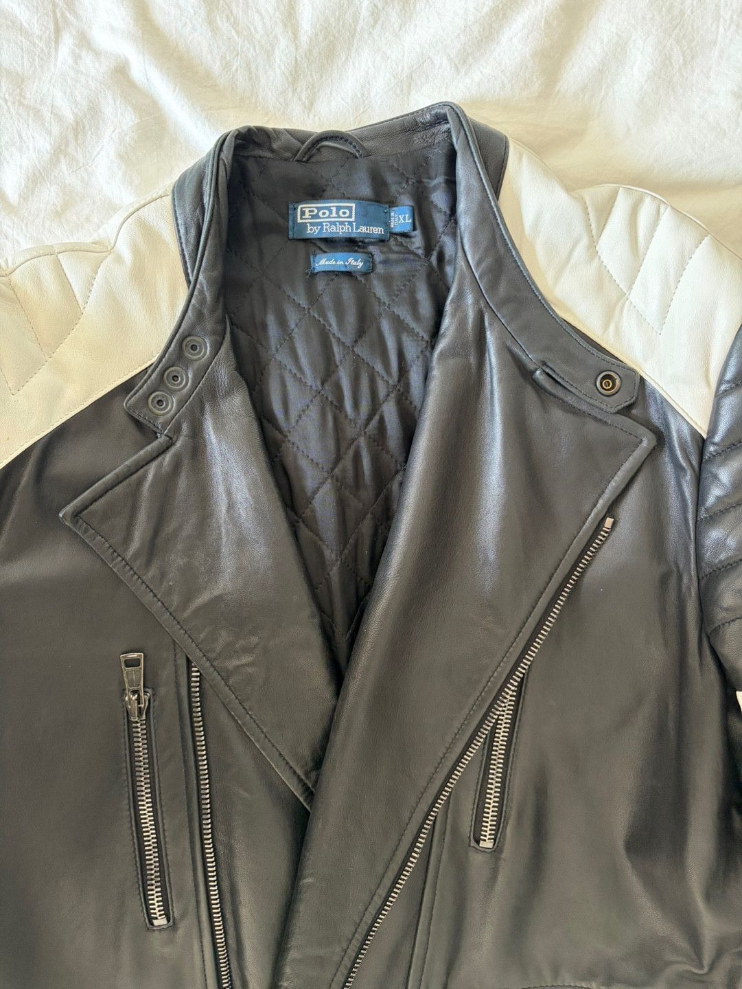 Polo Ralph Lauren Lambskin Leather Biker Jacket XL Size US XL / EU 56 / 4 - 2 Thumbnail