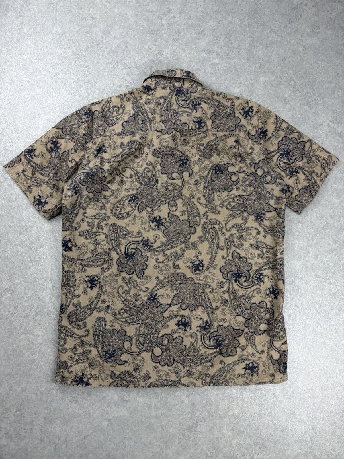 Diesel Vintage Diesel Paisley Short Sleeve Shirt Size XL Size US XL / EU 56 / 4 - 8 Thumbnail