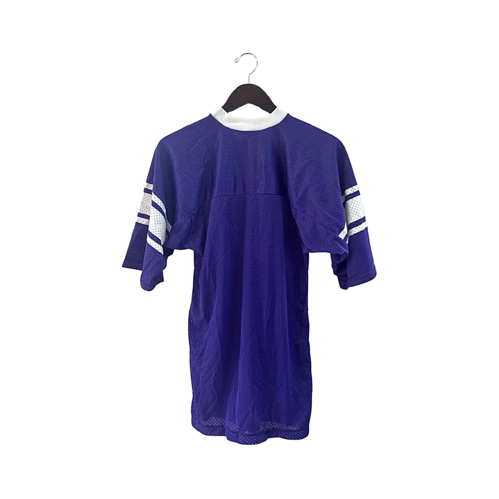 Vintage VINTAGE The General Jersey Shirt Mens S Purple 1980s 80s Deadstock NWOT USA Blue? (Note: Original had purple and white; nylon fabric) Size US S / EU 44-46 / 1 - 6 Thumbnail