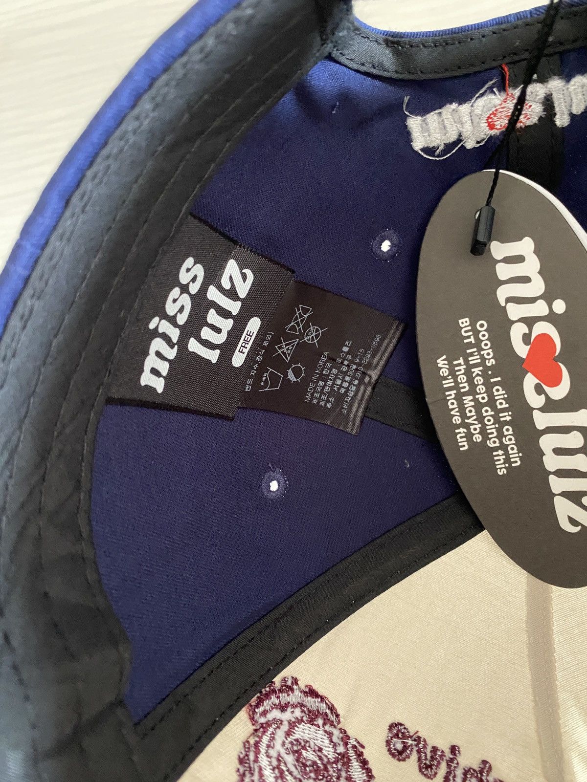 If Six Was Nine y2k Graphic Archive Misslulz Poem Strap Cap Size ONE SIZE - 9 Thumbnail