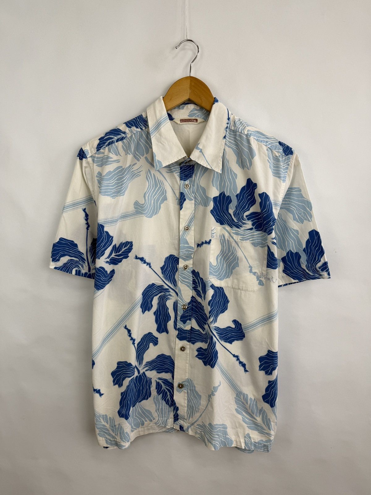 Quiksilver 🌺 Vintage 90s Quiksilver Hawaiian Shirt Rare Retro Hype Y2K Size US M / EU 48-50 / 2 - 3 Thumbnail