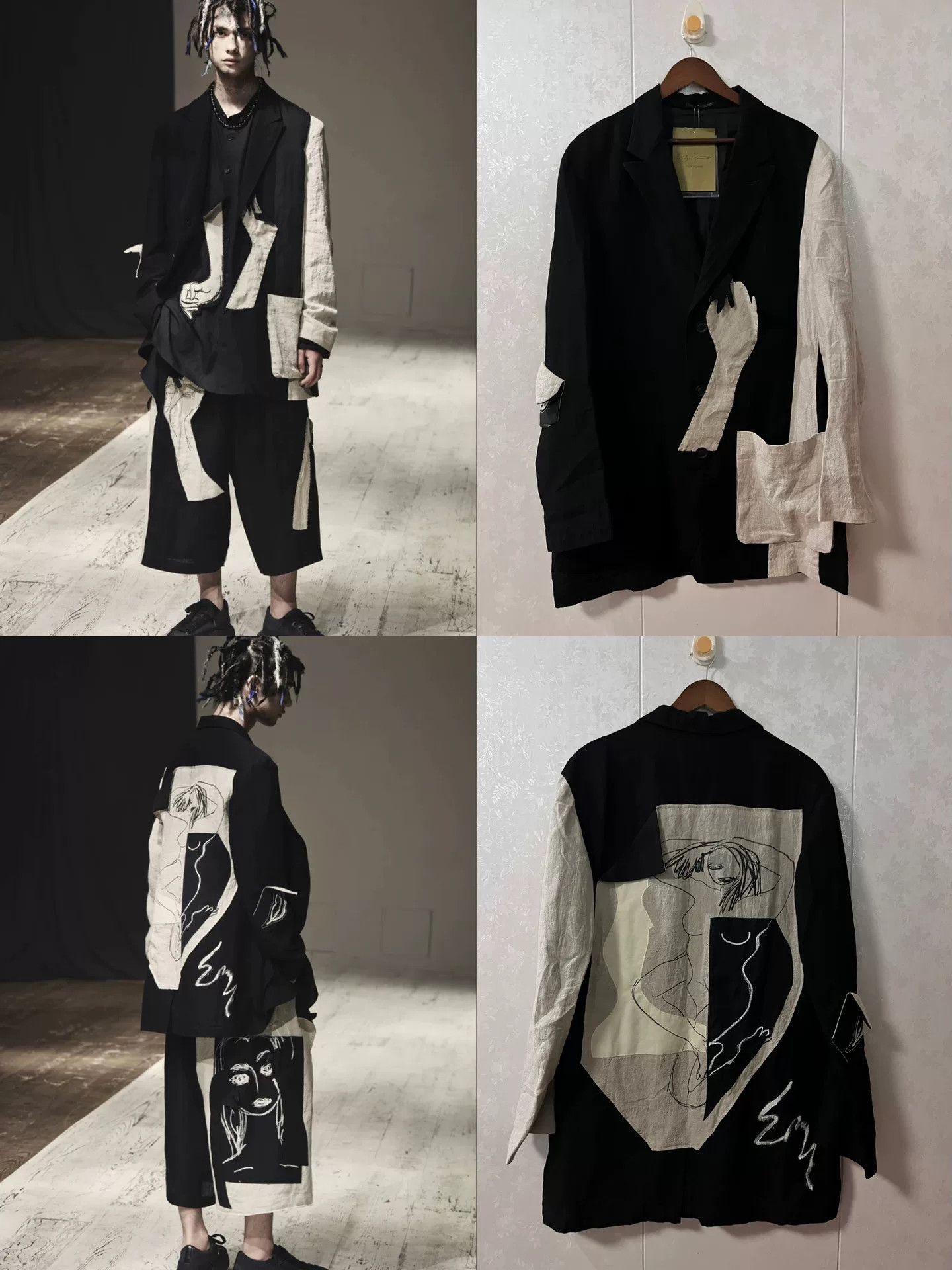 Yohji Yamamoto Yohji Yamamoto Graphic Print Jacket Size US M / EU 48-50 / 2 - 1 Thumbnail