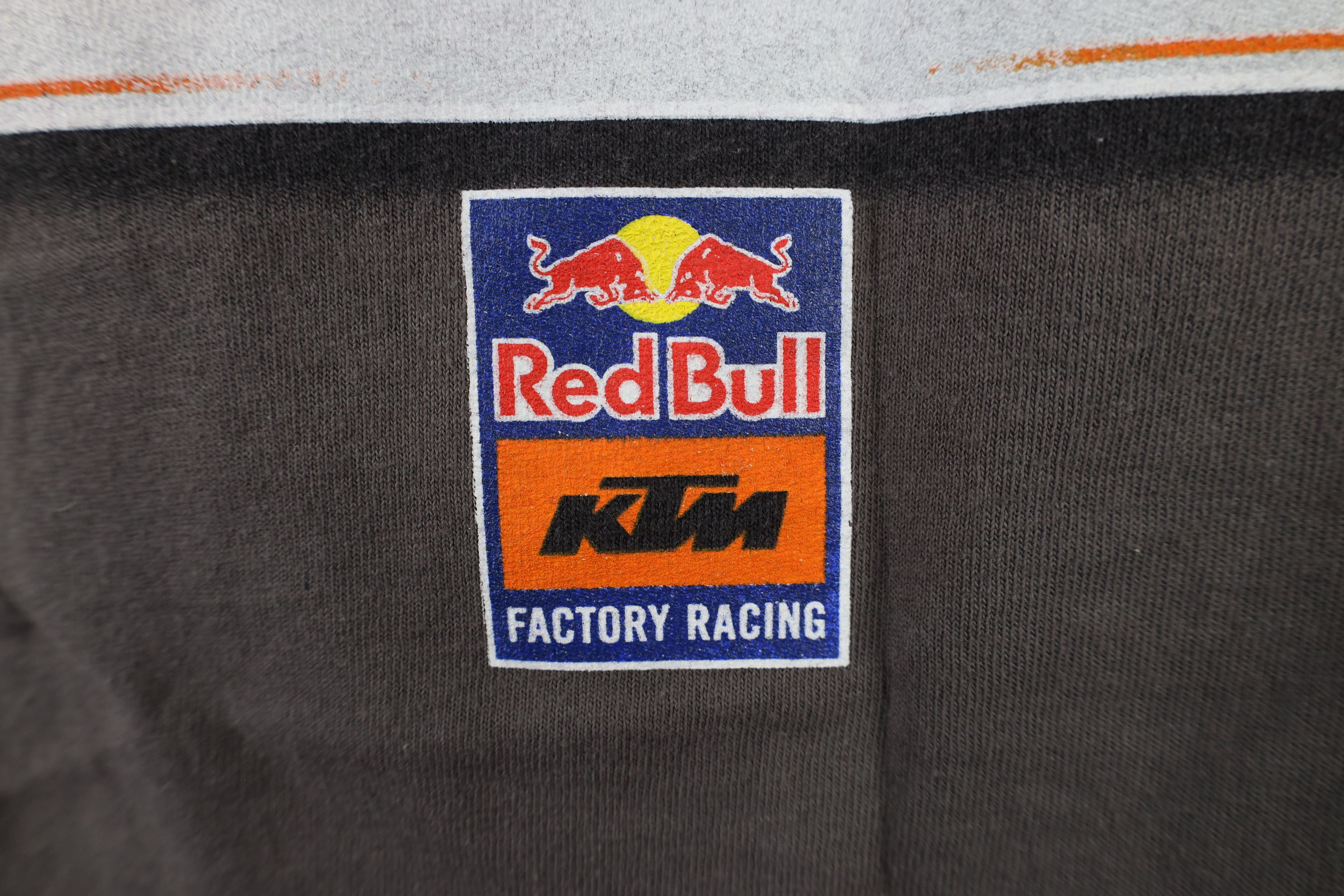 Vintage Red Bull KTM Factory Racing Webb Motocross T-Shirt Gray Size US M / EU 48-50 / 2 - 12 Thumbnail