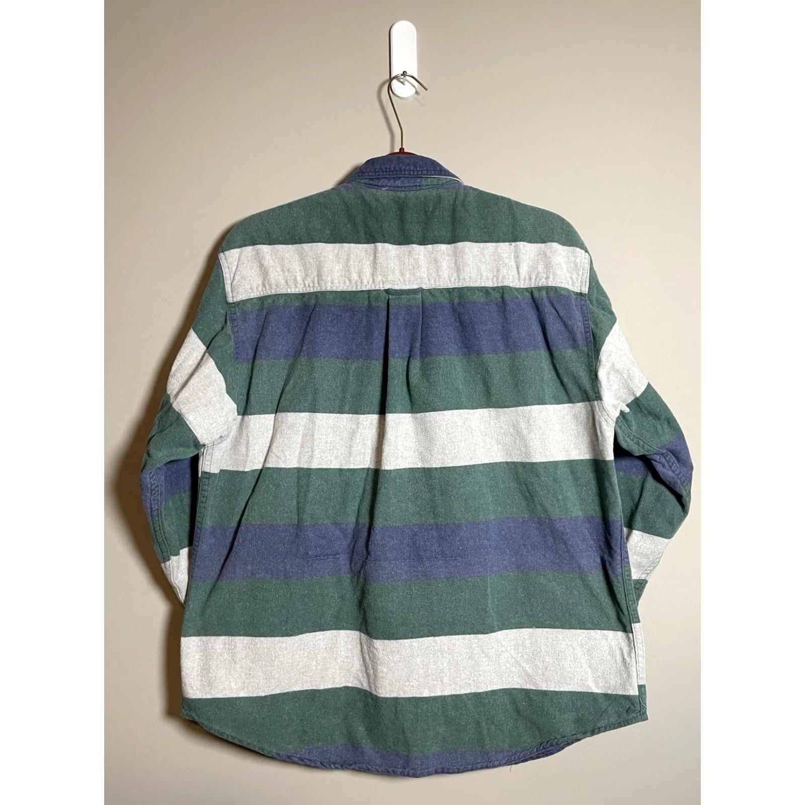 Eddie Bauer VINTAGE Eddie Bauer Shirt Mens L Chamois Flannel Men Heavyweight Striped G88 Size US L / EU 52-54 / 3 - 7 Thumbnail