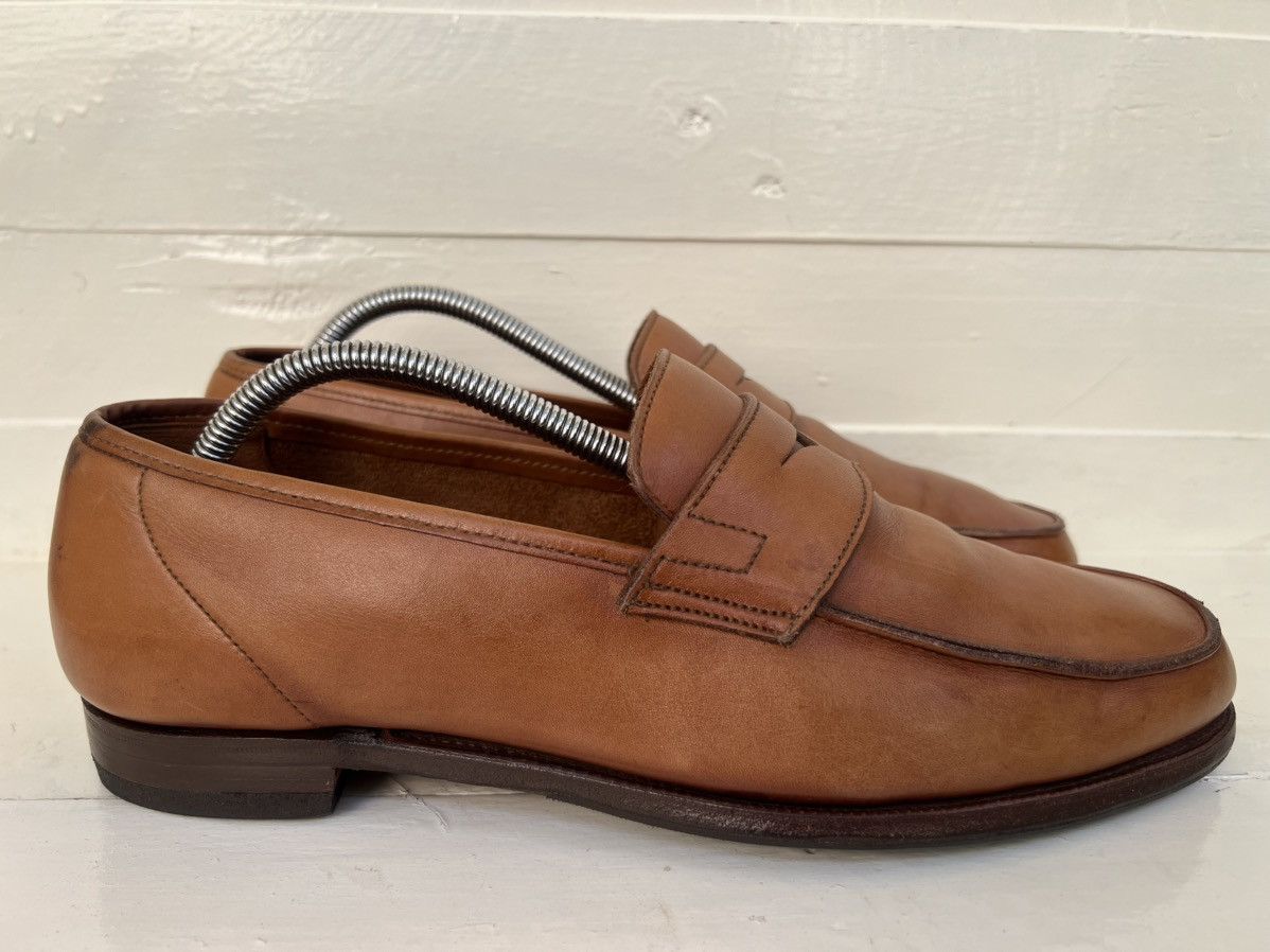 Crockett & Jones Crockett & Jones SELSEY Brown Leather Penny Loafers Shoes Size US 9 / EU 42 - 6 Thumbnail