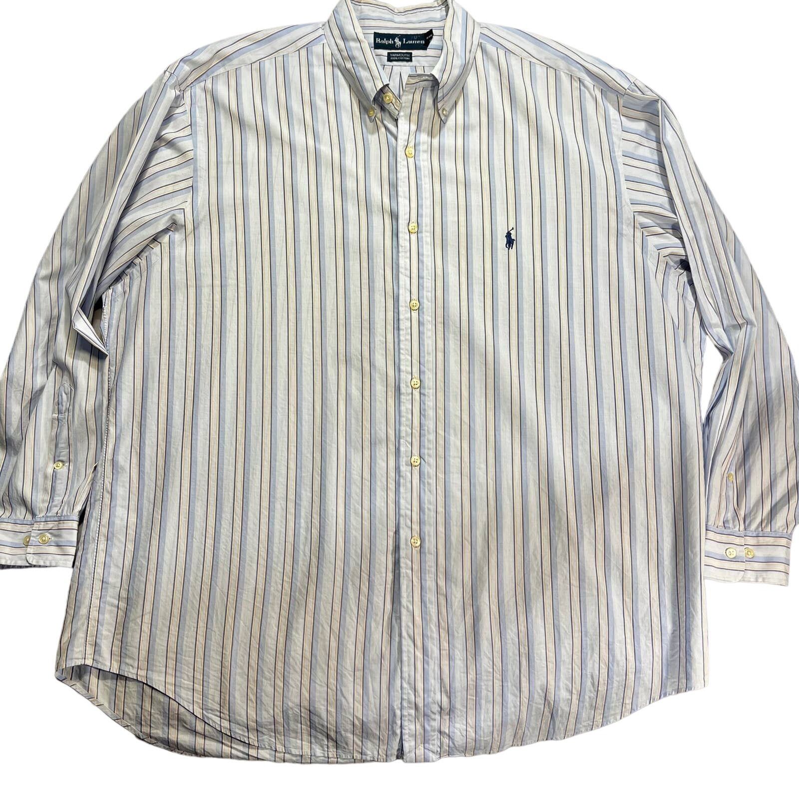 Ralph Lauren Ralph Lauren Button Dress Shirt Yarmouth Men 17 1/2 34/35 Size US XL / EU 56 / 4 - 1 Thumbnail