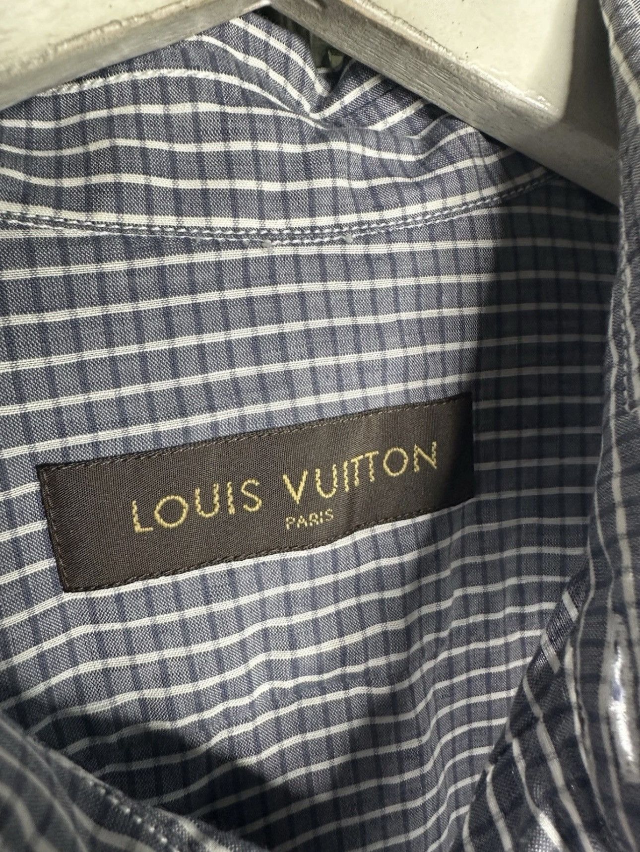 Louis Vuitton Louis Vuitton Gradient Check Shirt Long Sleeve Button Up Size US M / EU 48-50 / 2 - 4 Thumbnail
