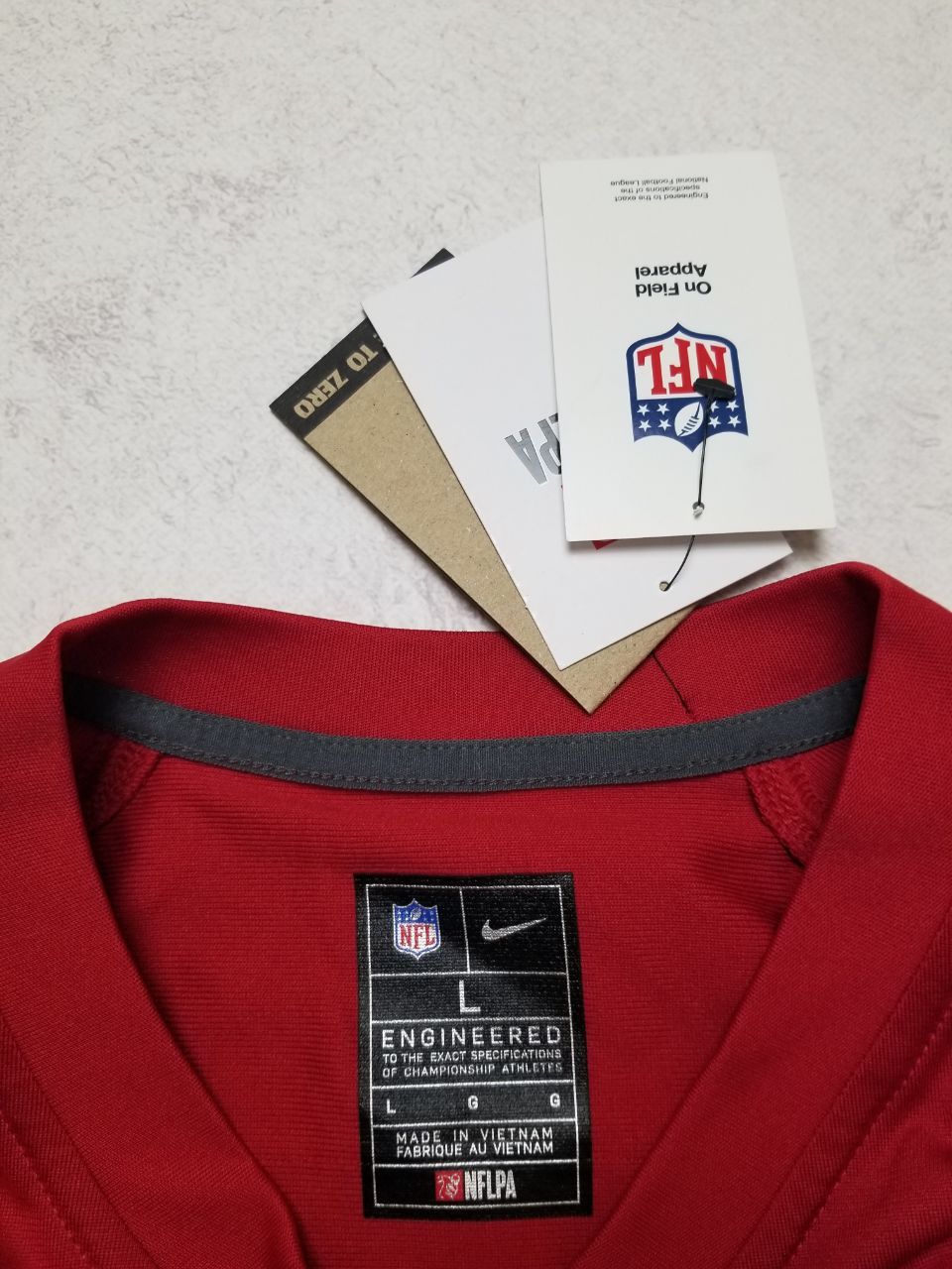 Nike San Francisco 49ers Super Bowl LVII Patch Game Jersey Size US L / EU 52-54 / 3 - 17 Thumbnail