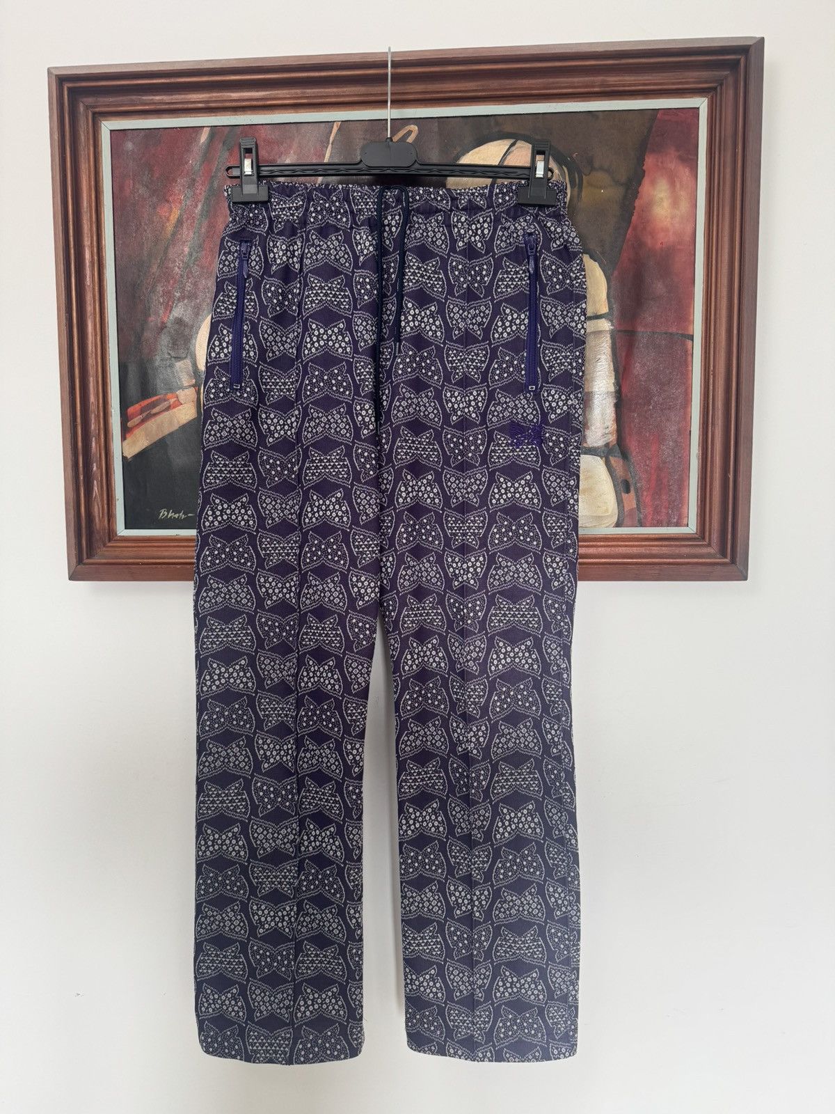 Needles Needles Track Pants Japanese Brand FullPrint Butterfly Rare Size US 30 / EU 46 - 1 Thumbnail
